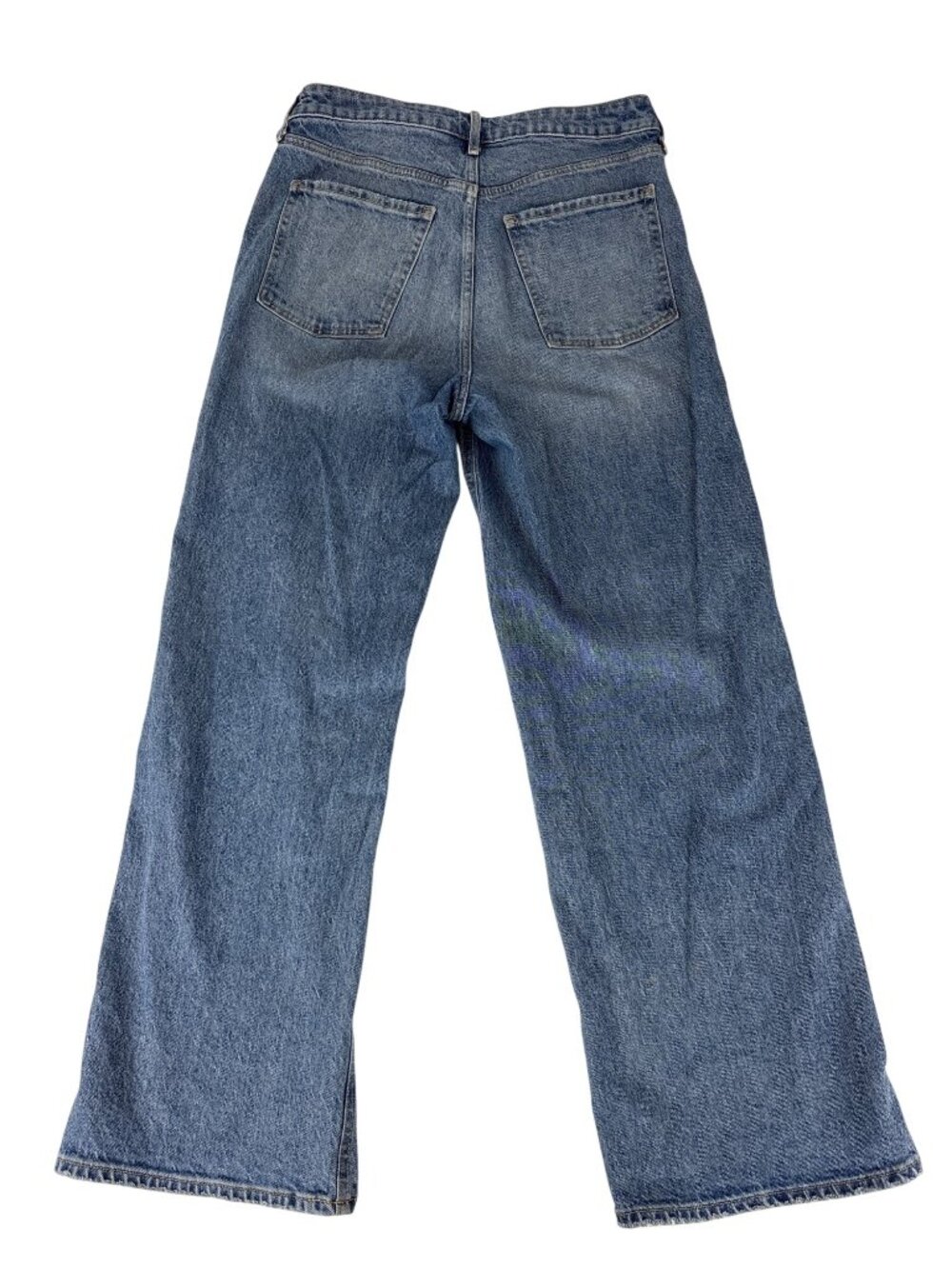 Old Navy Extra High-Rise Sky-Hi Wide Leg Baggy Jeans Medium Wash Denim Size 6 - Picture 7 of 16